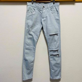 シャリーフ(SHAREEF)のSHAREEF cotton twill zip skinny pants(デニム/ジーンズ)