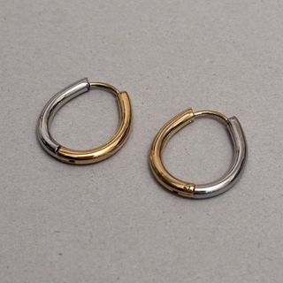 Contrast thin hoop pierce No.1181