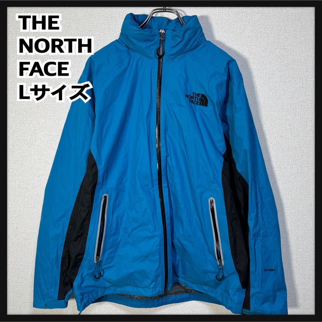 THE NORTH FACE(ザノースフェイス)の【ノースフェイス】マウンテンパーカー　ブルー黒ブラック　刺繍ハイベント２R メンズのジャケット/アウター(マウンテンパーカー)の商品写真