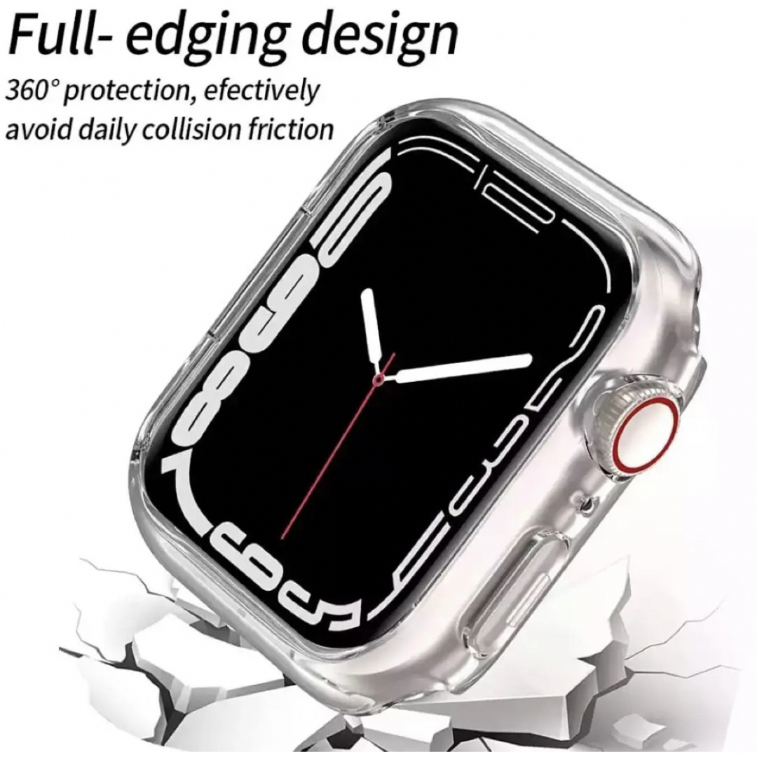 AppleWatch8保護ケース41mm  アップルウォッチ7保護カバー41mm スマホ/家電/カメラのスマホアクセサリー(モバイルケース/カバー)の商品写真