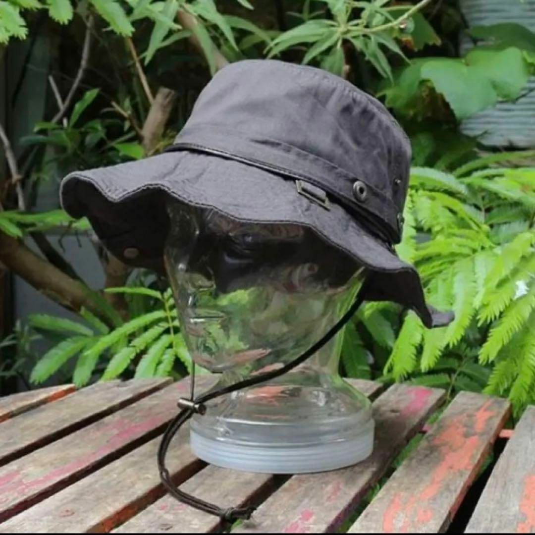 62cm 帽子 男女兼用 サファリ アドベンチャー ハット チャコール メンズの帽子(ハット)の商品写真