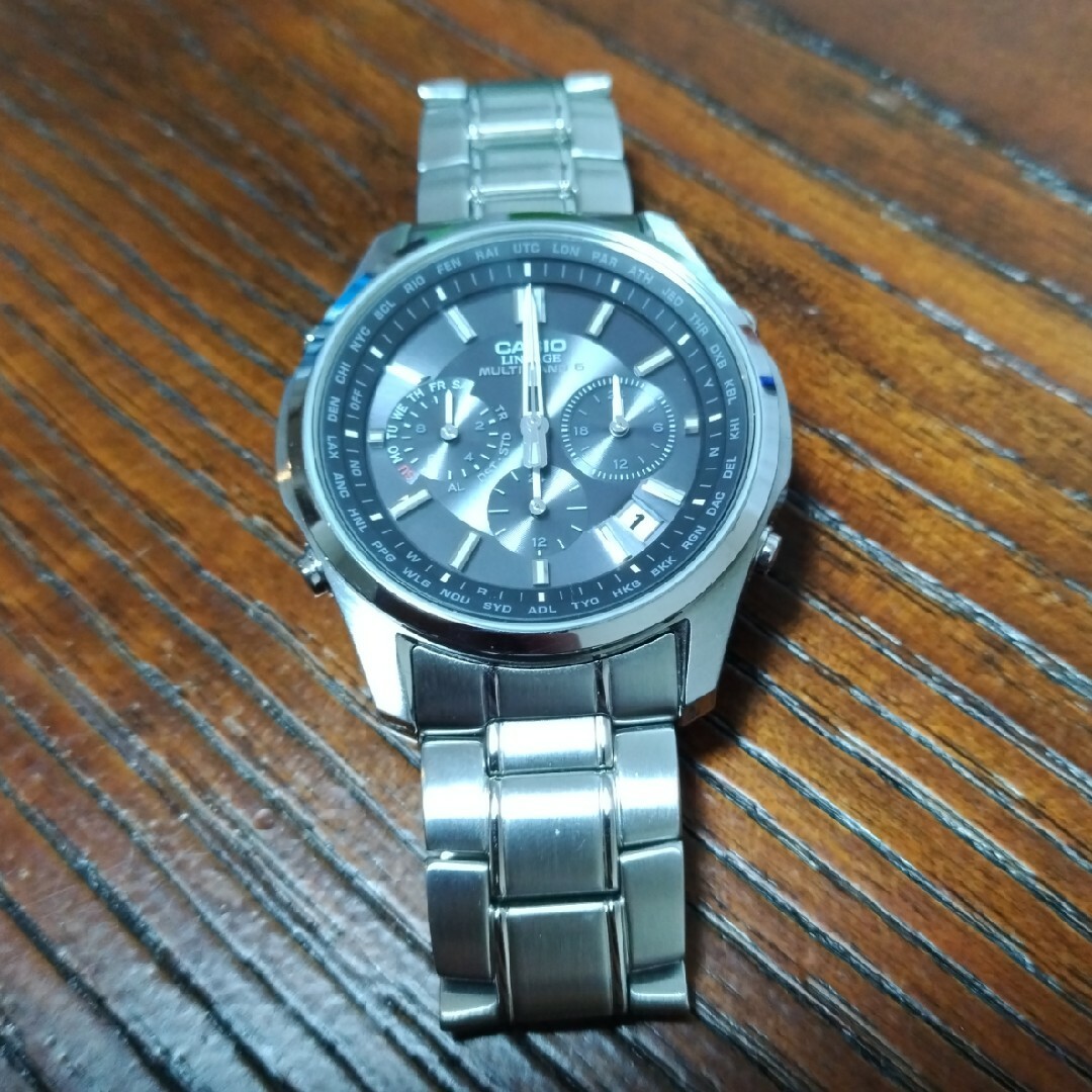 CASIO(カシオ)の【美品】ソーラー電波時計 CACIO メンズの時計(腕時計(アナログ))の商品写真