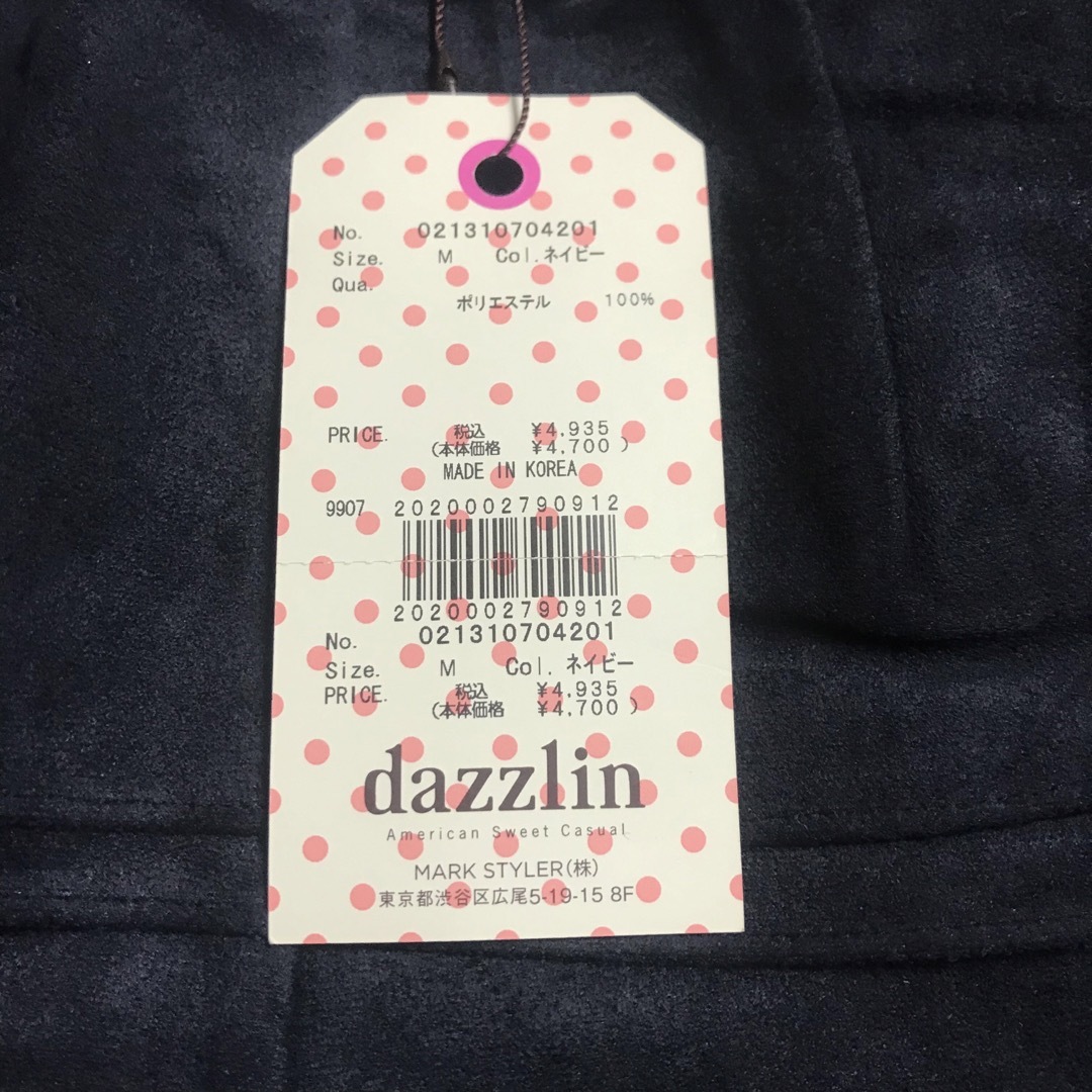 dazzlin(ダズリン)の【新品】【最終値下げ】　ダズリン　レディース　ショートパンツ　ネイビー　Mサイズ レディースのパンツ(ショートパンツ)の商品写真