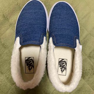 VANS - VANS スリッポン　デニム　ボア　24cm