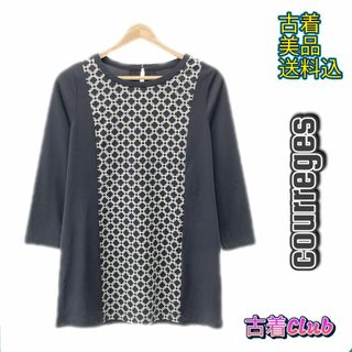 クレージュ(Courreges)のクレージュ トップス ブラウス 長袖 チュニック レディース ブラック 38 日(シャツ/ブラウス(長袖/七分))