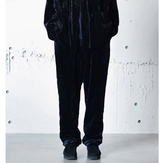 COMOLI /  シルク別珍ドローストリングパンツ