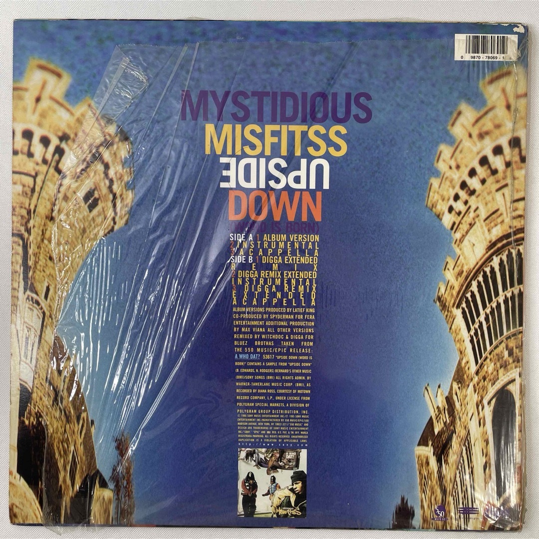 Mystidious Misfitss / Upside Down【12"】 エンタメ/ホビーのCD(ヒップホップ/ラップ)の商品写真