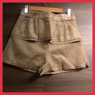 【新品】【最終値下げ】　ダズリン　レディース　ショートパンツ　キャメル　Sサイズ