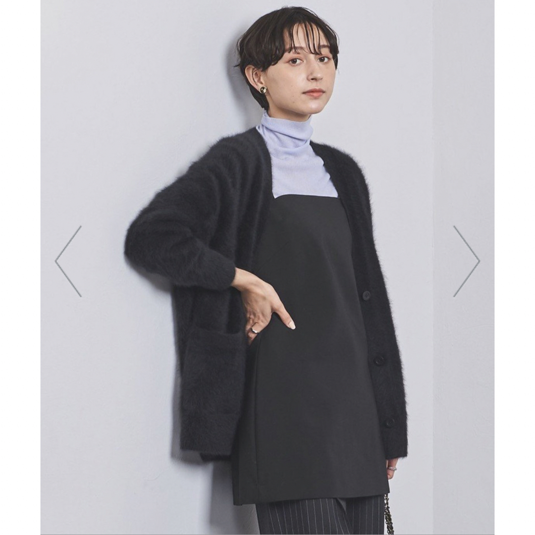 UNITED ARROWS(ユナイテッドアローズ)の【美品】UNITED ARROWS フォックスカシミヤ　ミドル　カーディガン レディースのトップス(カーディガン)の商品写真