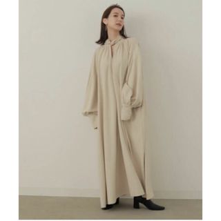 louren back tie corduroy dress (ロングワンピース/マキシワンピース)