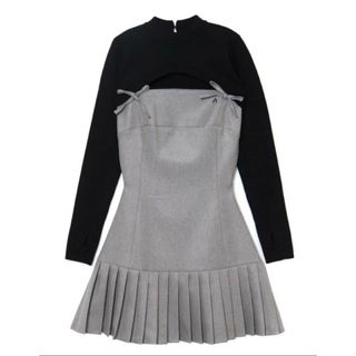 バブルス(Bubbles)のandmary アンドマリー Karen knit set mini dress(ミニワンピース)