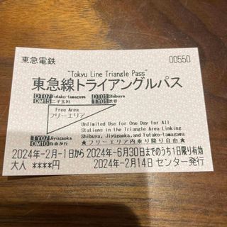 東急線トライアングルパス(鉄道乗車券)