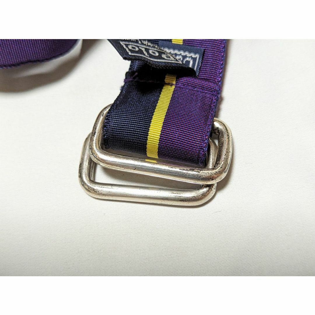 ラルフローレン USA製 ウェブベルト NATOベルト レジメンタルストライプ メンズのファッション小物(ベルト)の商品写真
