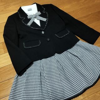 ショパン(CHOPIN)の美品 120  入学式フォーマルスーツ　セレモニーセットアップ　キャット礼服式服(ドレス/フォーマル)