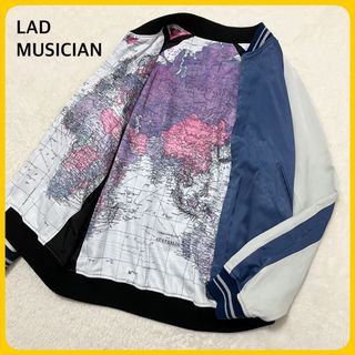 LAD MUSICIAN - LAD MUSICIAN リバーシブル 世界地図 スカジャン 44 男女兼用