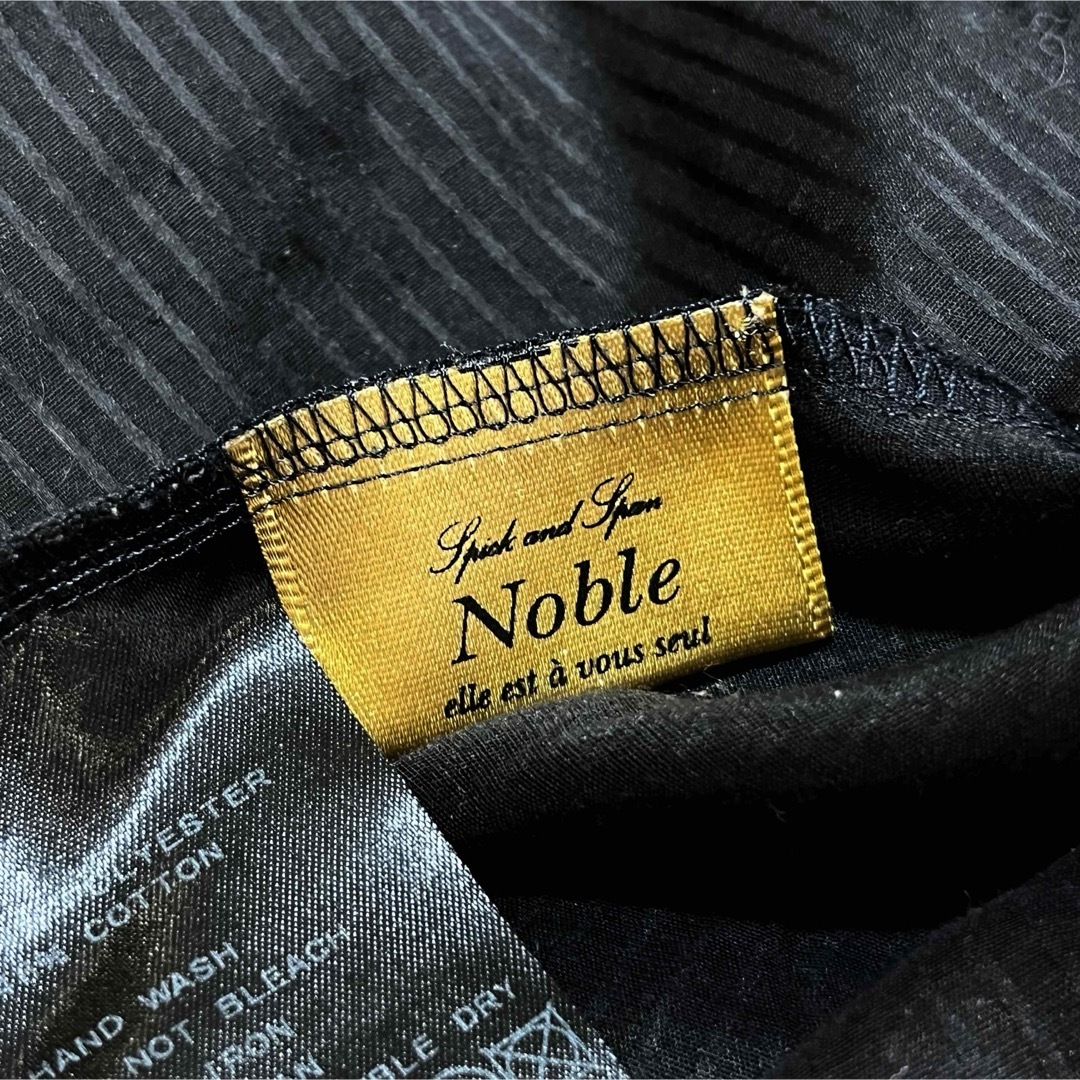 Spick and Span Noble(スピックアンドスパンノーブル)のSpick and Span Noble シアー ストライプ 七分袖 ブラウス レディースのトップス(シャツ/ブラウス(長袖/七分))の商品写真