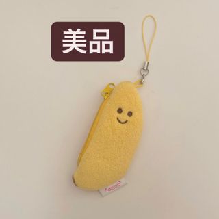 【美品】バナナ　コインケース　サイフ　小銭入れ　キーホルダー　ミニ　財布　小銭(コインケース)