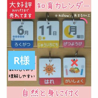 知育 日めくりカレンダー 保育 療育 モンテッソーリ 視覚支援 発達支援 教材