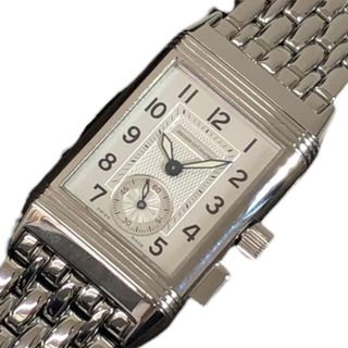 ジャガー・ルクルト JAEGER-LE COULTRE レベルソメモリー 255.840.822B シルバー＆ブラック ステンレススチール SS 手巻き メンズ 腕時計(その他)