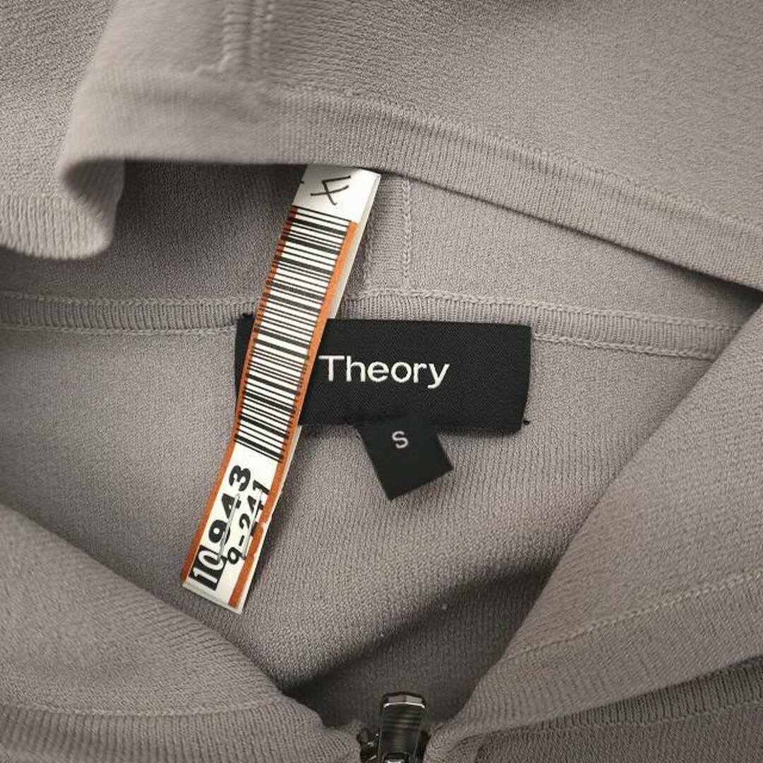 theory(セオリー)のセオリー theory CREPE KNIT ニット ジップパーカー グレー S レディースのトップス(パーカー)の商品写真