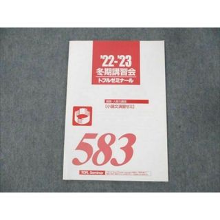 WD19-061 トフルゼミナール 国語・人間力講座 小論文演習ゼミ 583 未使用 2022 冬期講習会 04s0B(語学/参考書)