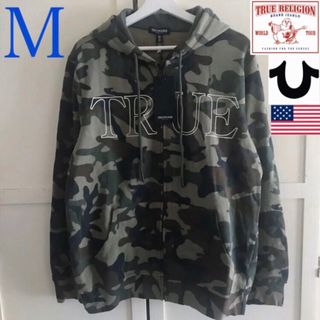 トゥルーレリジョン(True Religion)の極レア 新品 トゥルーレリジョン USA メンズ フルジップ パーカー M 迷彩(パーカー)