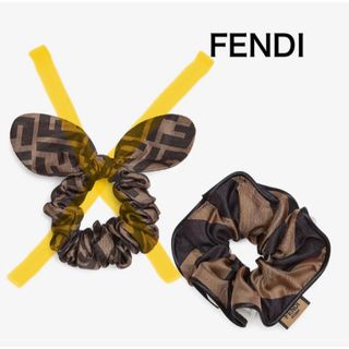 フェンディ(FENDI)の【未使用品】FENDI フェンディ　ヘアアクセサリー　シュシュ(ヘアゴム/シュシュ)