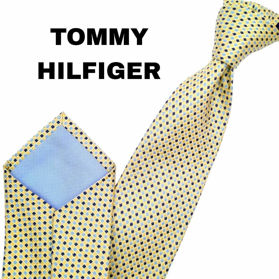 TOMMY HILFIGER(トミーヒルフィガー)のトミーヒルフィガー ネクタイ 小紋柄 格子柄 シルク100% u24① メンズのファッション小物(ネクタイ)の商品写真