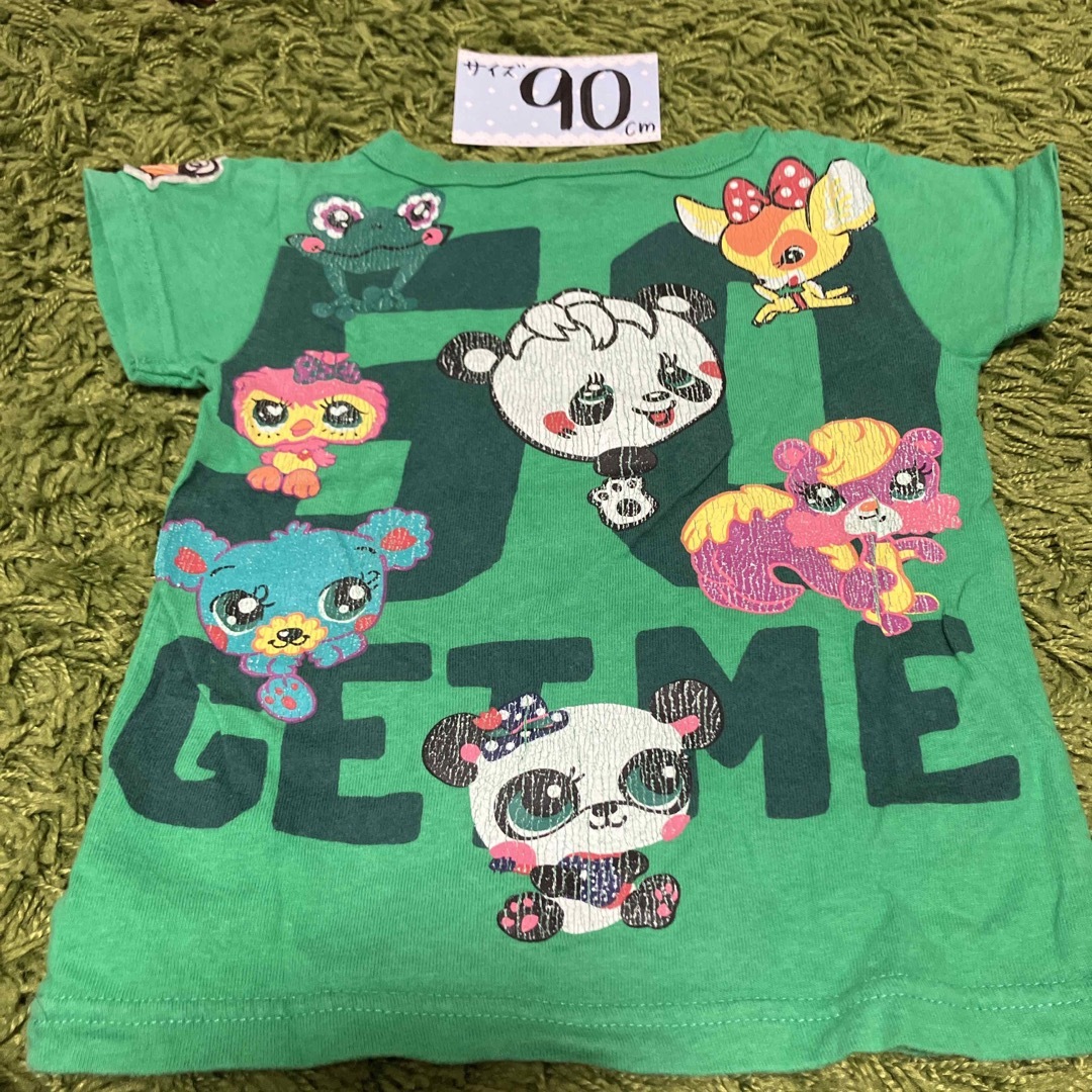 GrandGround(グラグラ)の90 グラグラ　tシャツ　緑 キッズ/ベビー/マタニティのキッズ服女の子用(90cm~)(Tシャツ/カットソー)の商品写真