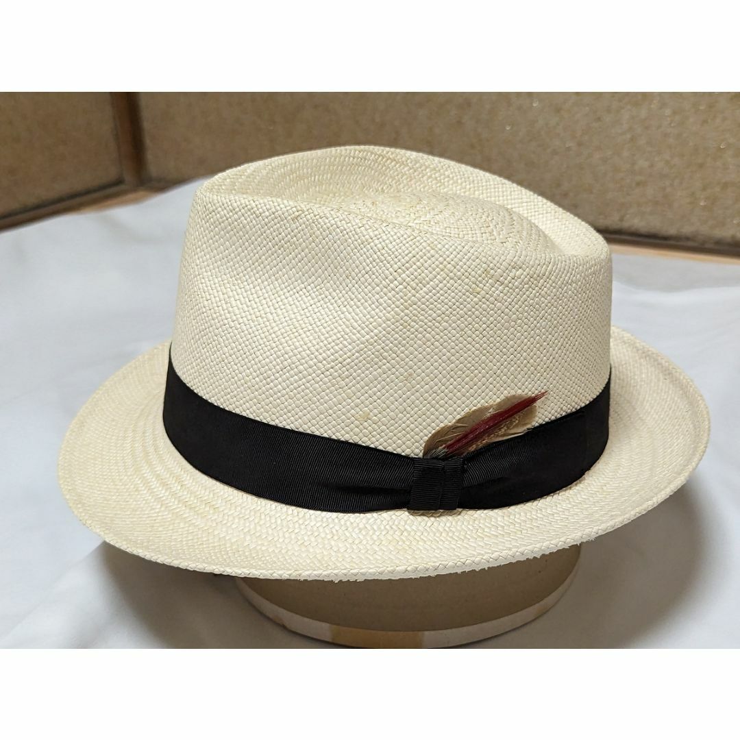 超美品 英国 クリスティーズ CHRISTYS パナマハット ホワイト メンズの帽子(ハット)の商品写真