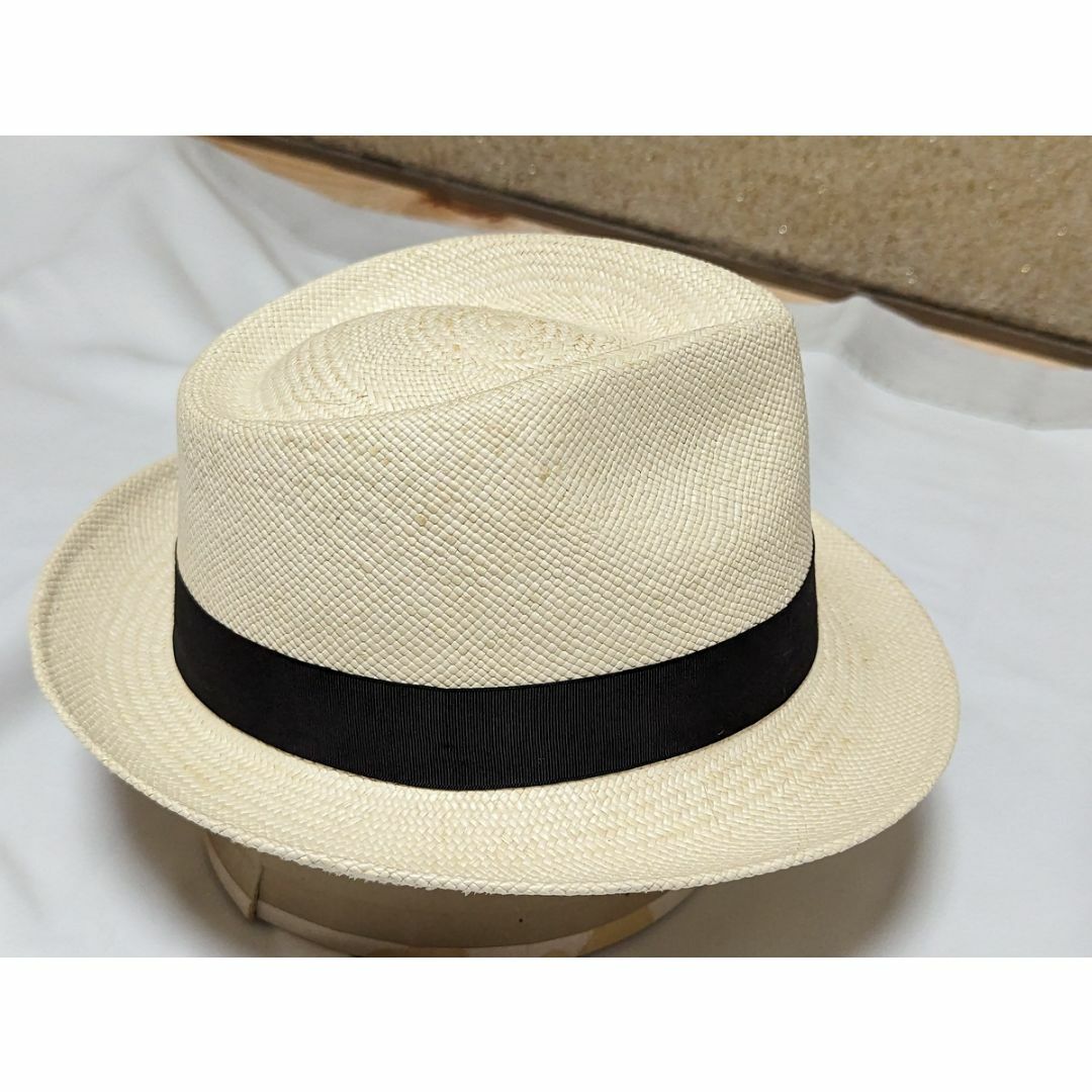 超美品 英国 クリスティーズ CHRISTYS パナマハット ホワイト メンズの帽子(ハット)の商品写真