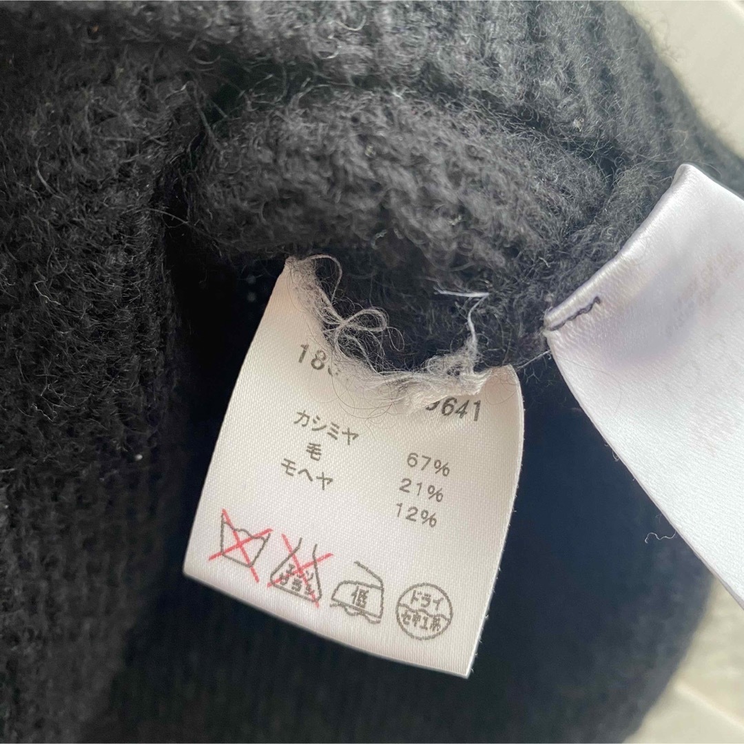 Gucci(グッチ)の【美品】グッチ GUCCI 黒 カシミアウール混 ニット半袖セーター レディースのトップス(ニット/セーター)の商品写真