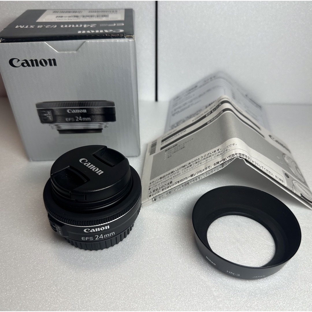 Canon(キヤノン)の【単焦点レンズ】CANON EFS 24mm STM パンケーキレンズ スマホ/家電/カメラのカメラ(レンズ(単焦点))の商品写真