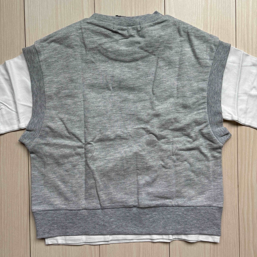 KANGOL(カンゴール)の【KANGOL】カンゴール ベスト レイヤード Tシャツ 重ね着 105 キッズ/ベビー/マタニティのキッズ服男の子用(90cm~)(Tシャツ/カットソー)の商品写真