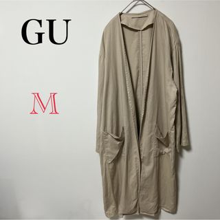 ジーユー(GU)の【GU】レディース 古着 ジャケット アウター シャツ ベージュ ワンピース(ロングワンピース/マキシワンピース)