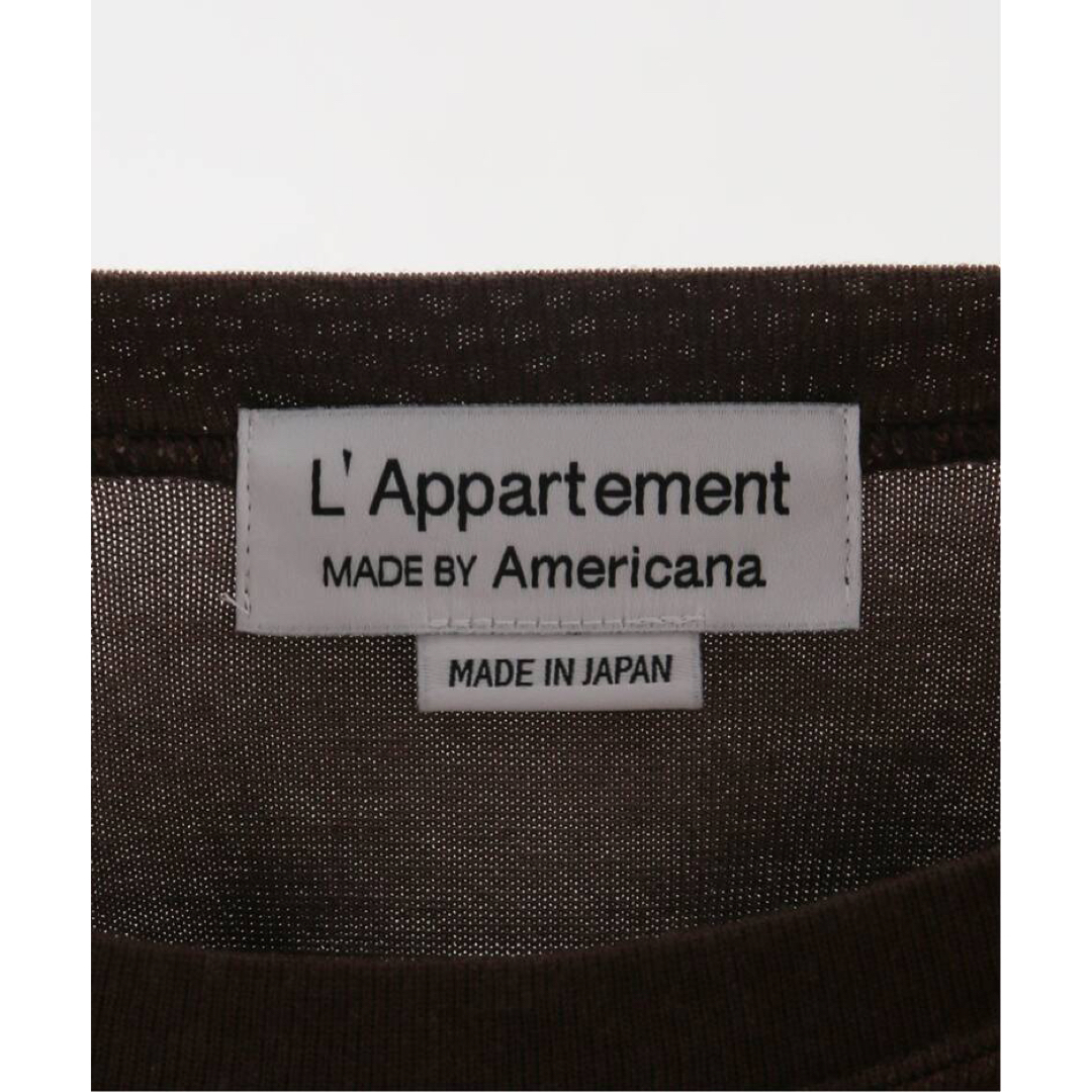 L'Appartement DEUXIEME CLASSE(アパルトモンドゥーズィエムクラス)の【AMERICANA/アメリカーナ】 Football T-Shirt レディースのトップス(カットソー(長袖/七分))の商品写真