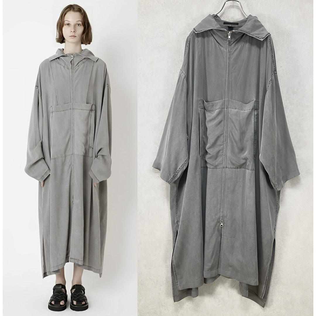 Y's(ワイズ)のY's 21SS KERSEY PIGMENT DYE ANORAK COAT レディースのジャケット/アウター(その他)の商品写真