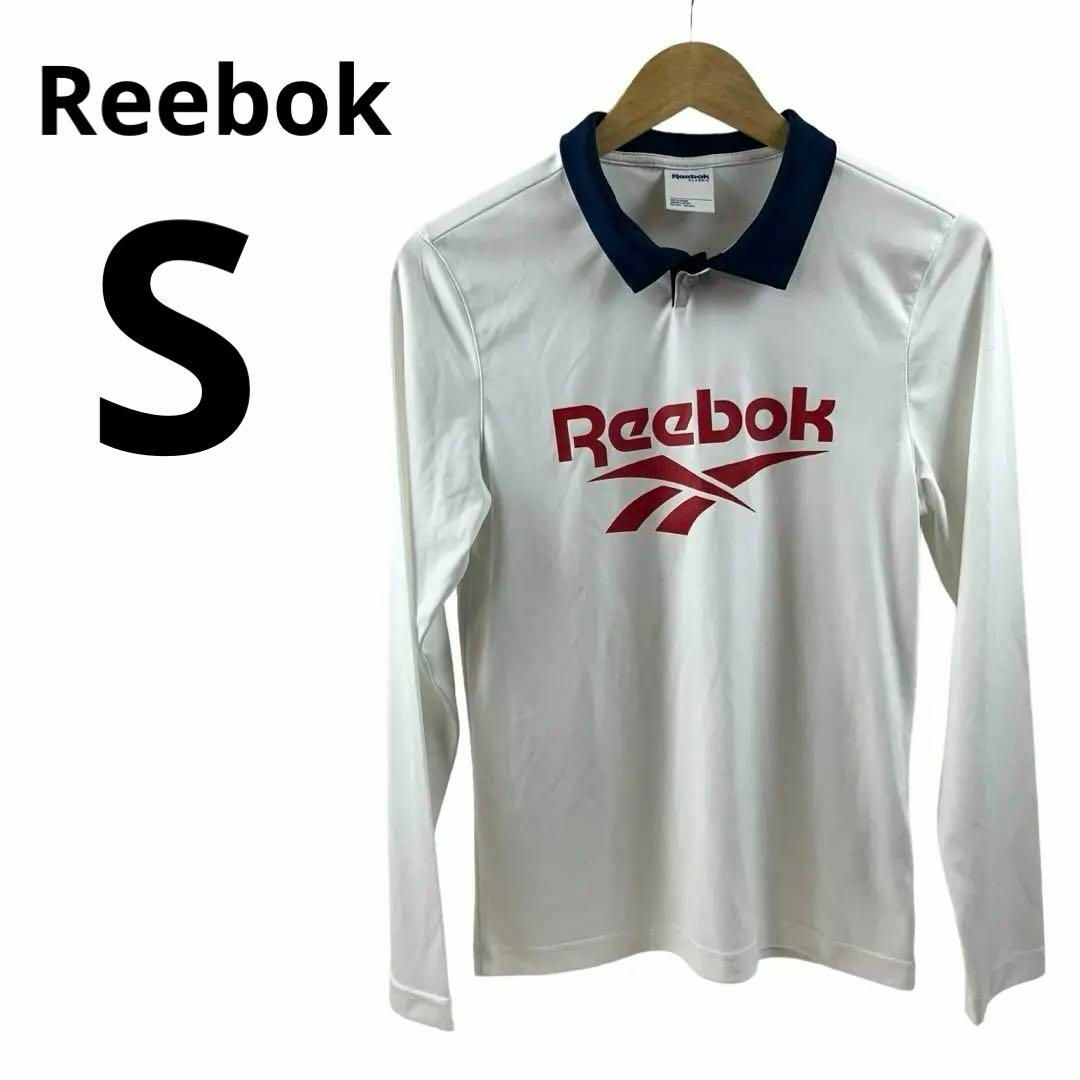 Reebok(リーボック)のREEBOK リーボック ラグビー ポロシャツ ホワイト ヴィンテージロゴ S スポーツ/アウトドアのスポーツ/アウトドア その他(ラグビー)の商品写真