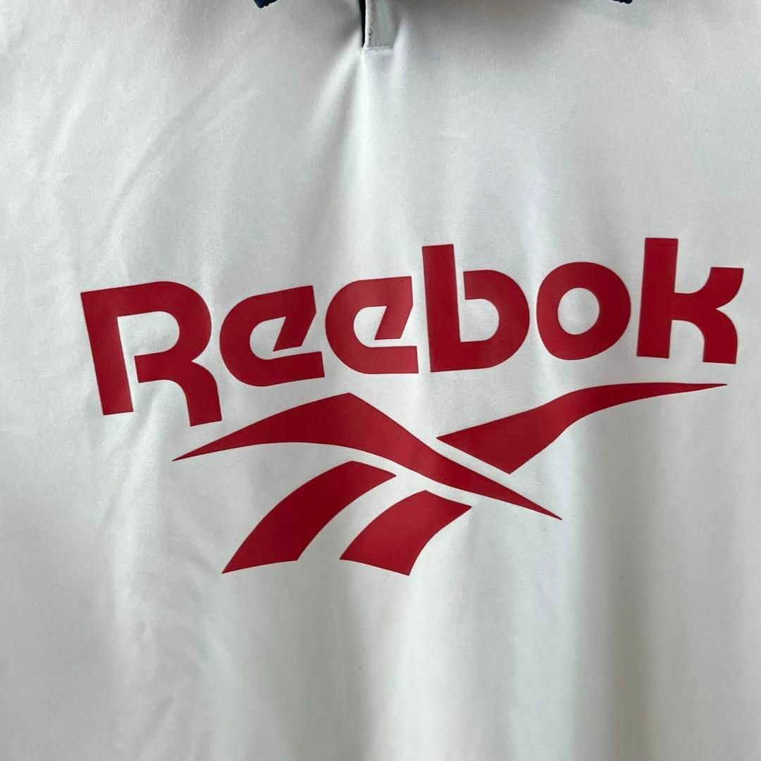 Reebok(リーボック)のREEBOK リーボック ラグビー ポロシャツ ホワイト ヴィンテージロゴ S スポーツ/アウトドアのスポーツ/アウトドア その他(ラグビー)の商品写真