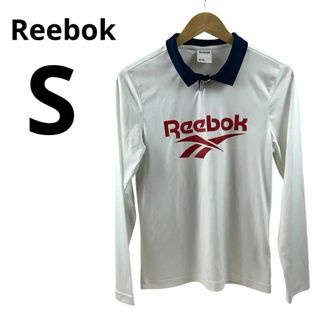 リーボック(Reebok)のREEBOK リーボック ラグビー ポロシャツ ホワイト ヴィンテージロゴ S(ラグビー)