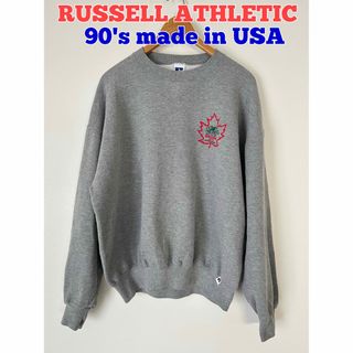 ラッセルアスレティック(Russell Athletic)のRUSSELL ATHLETIC スウェット　グレー　90's 古着　USA製(スウェット)