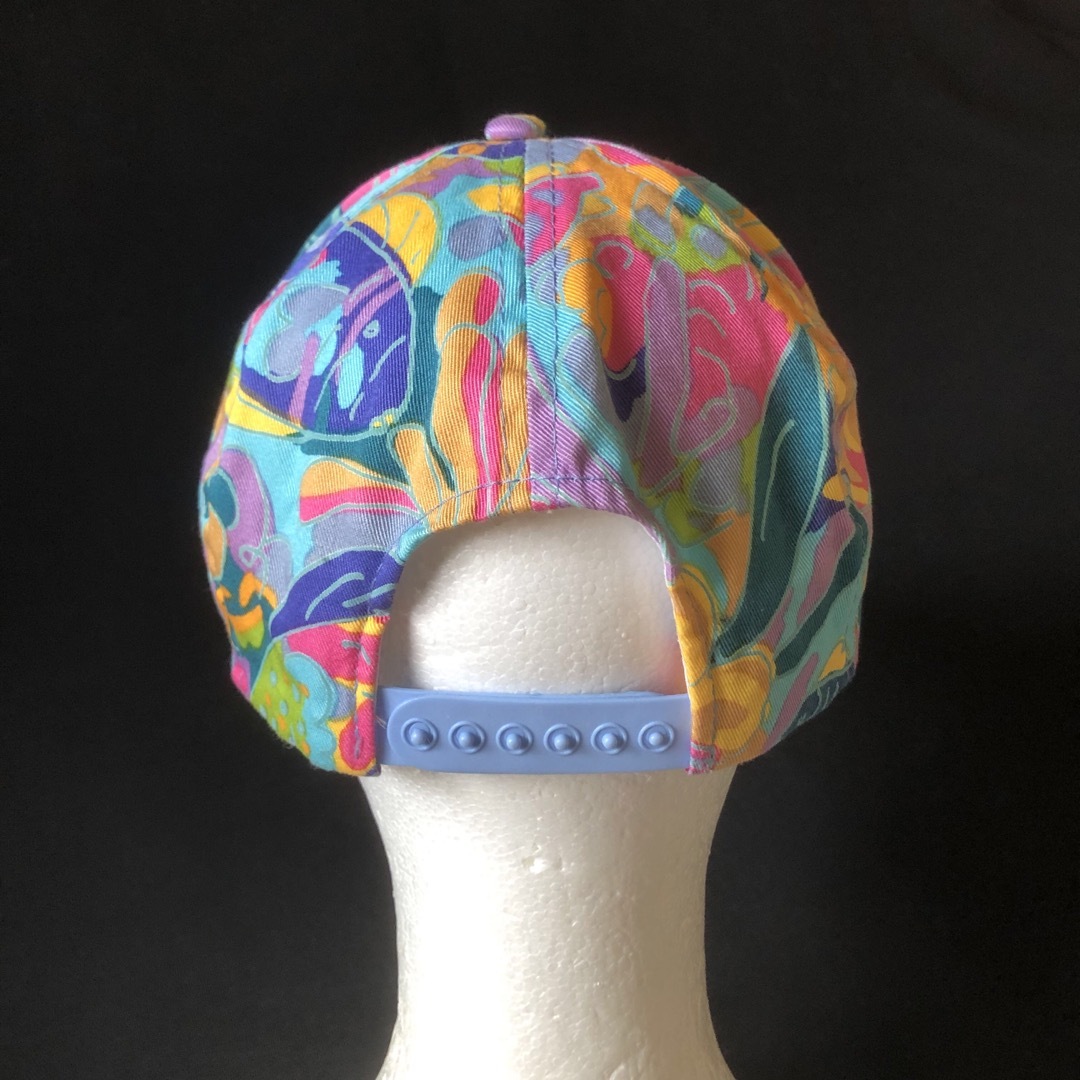 80s 90s KEN DONE マルチカラー 総柄 cap キャップ art メンズの帽子(キャップ)の商品写真