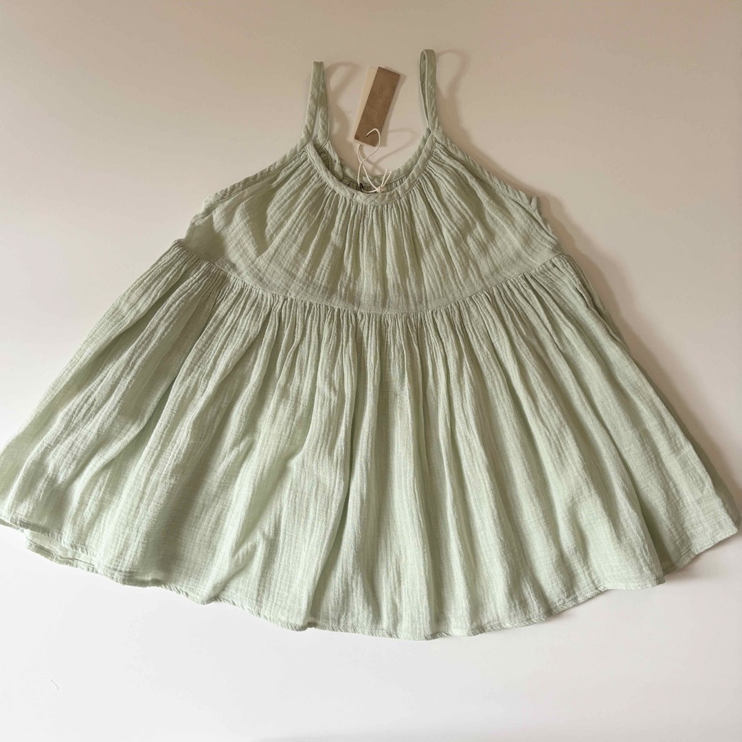 SOOR PLOOM(ソーアプルーム)のsoor ploom Birdie Tunic  Lichen 6-7y キッズ/ベビー/マタニティのキッズ服女の子用(90cm~)(ワンピース)の商品写真