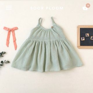 ソーアプルーム(SOOR PLOOM)のsoor ploom Birdie Tunic  Lichen 6-7y(ワンピース)