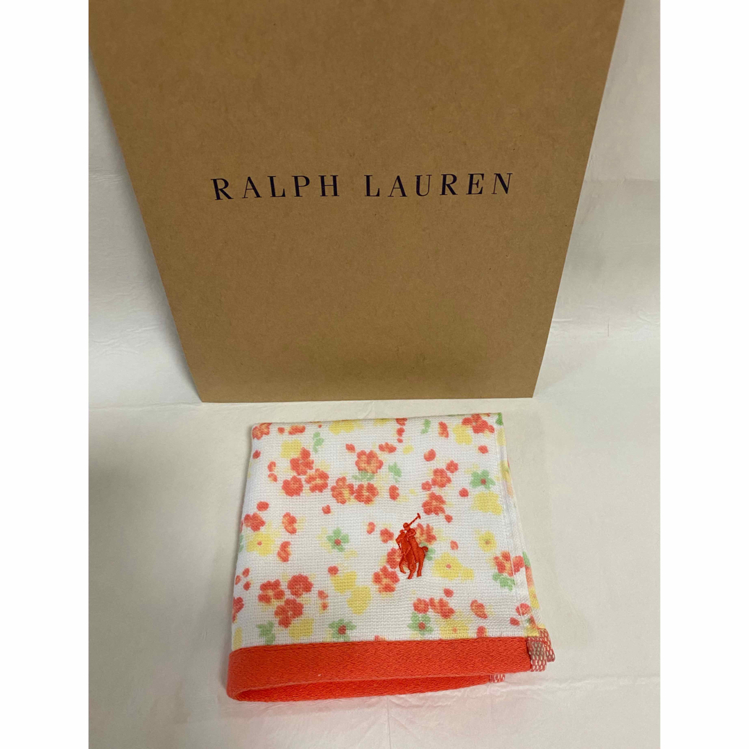 Ralph Lauren(ラルフローレン)のラルフローレン　ガーゼタオルハンカチ　⭐️ レディースのファッション小物(ハンカチ)の商品写真