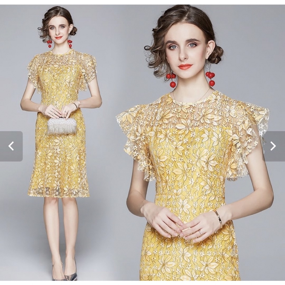 ラスト2点　大人気多数芸能人ご着用ワンピース レディースのフォーマル/ドレス(ミディアムドレス)の商品写真