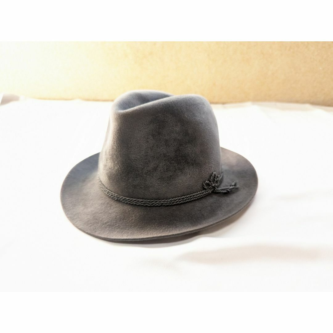 STETSON 高級ライン ベロア ハット グレー Mサイズ ハンティング メンズの帽子(ハット)の商品写真