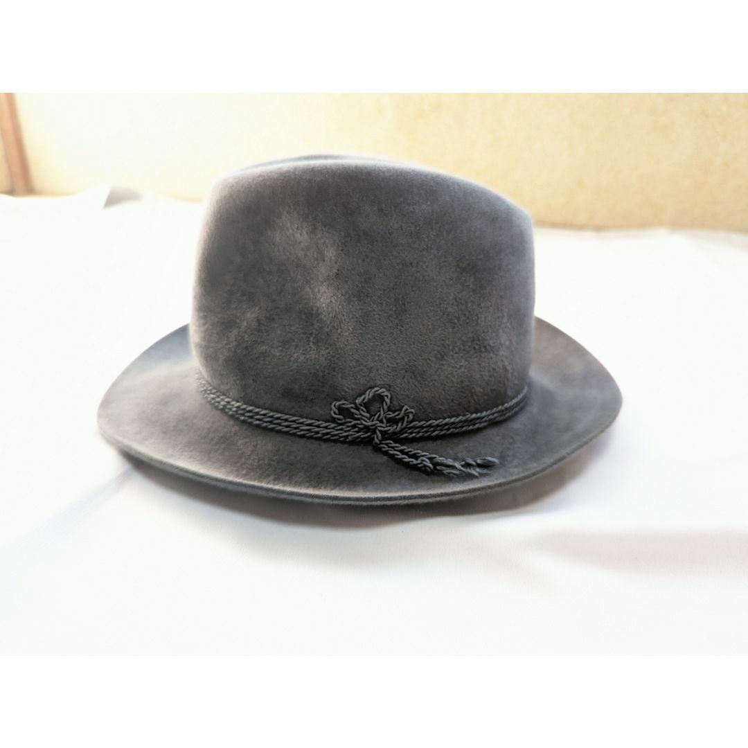 STETSON 高級ライン ベロア ハット グレー Mサイズ ハンティング メンズの帽子(ハット)の商品写真