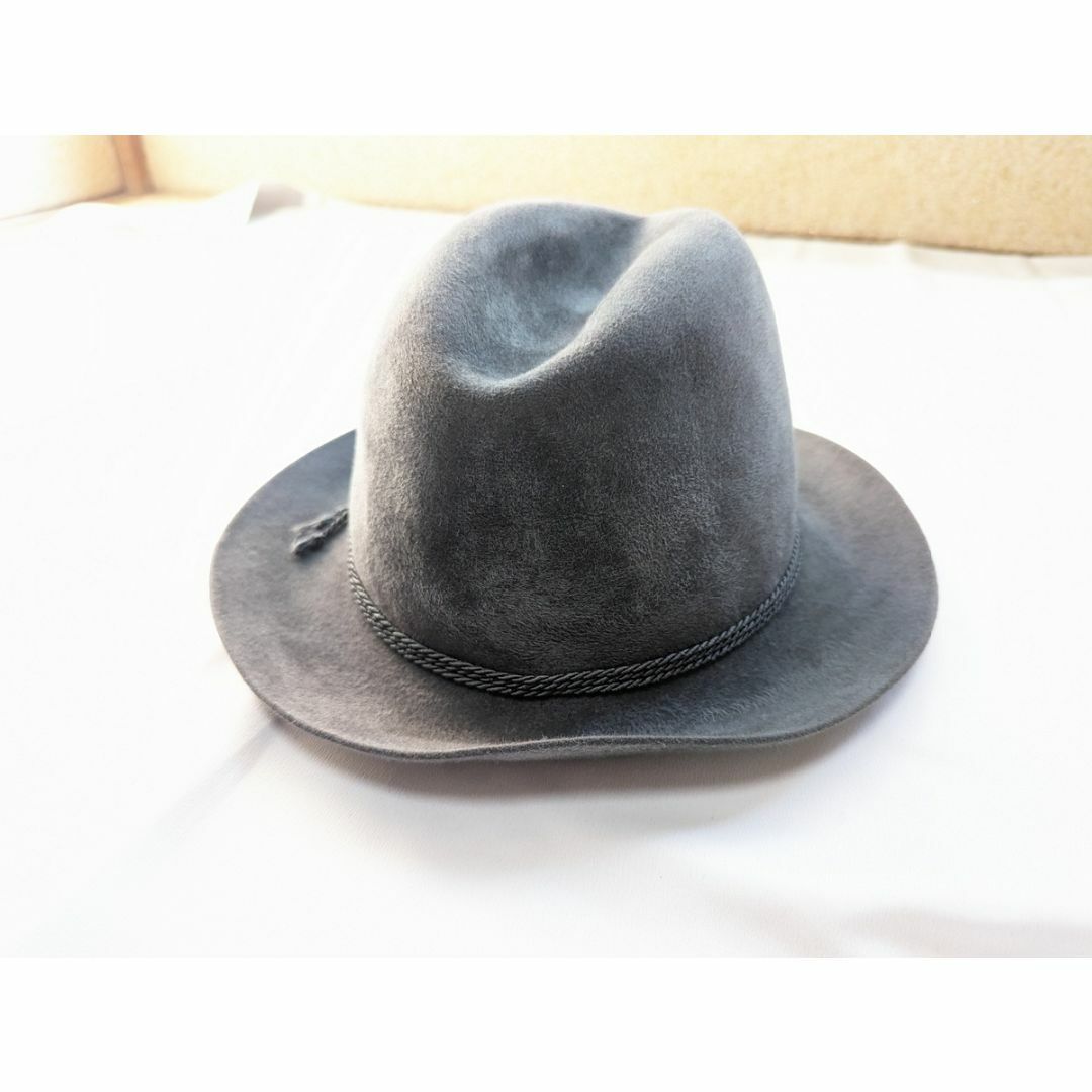 STETSON 高級ライン ベロア ハット グレー Mサイズ ハンティング メンズの帽子(ハット)の商品写真