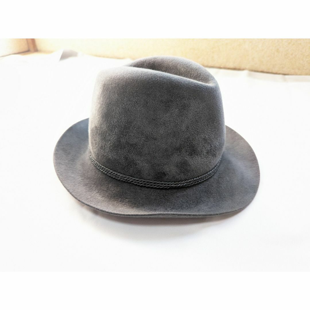 STETSON 高級ライン ベロア ハット グレー Mサイズ ハンティング メンズの帽子(ハット)の商品写真